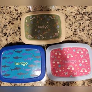 Bentgo Kids Lunch Box Trio - Blue, Pink, Green
